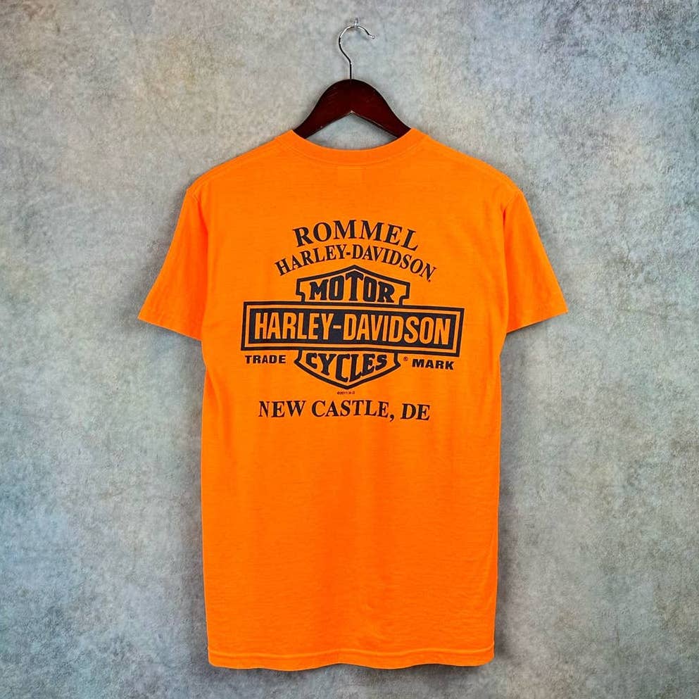 Y2K Harley Davidson Logo T Shirt S