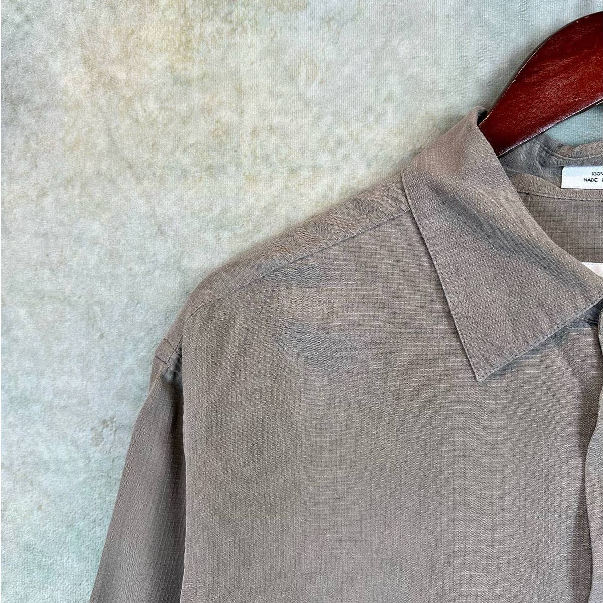 Vintage 90s Silk Shirt L