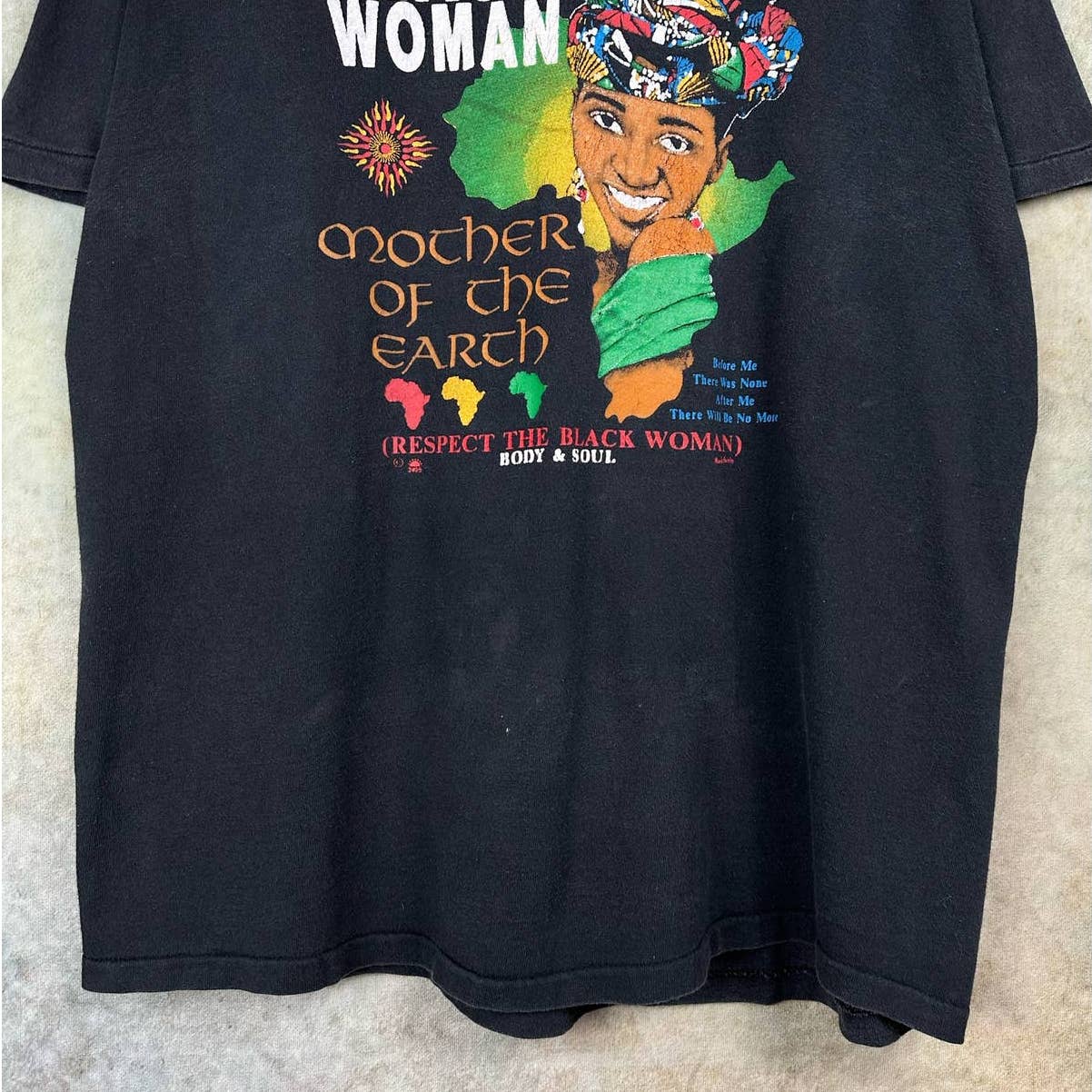 Vintage The Black Woman Mother Of The Earth T Shirt L