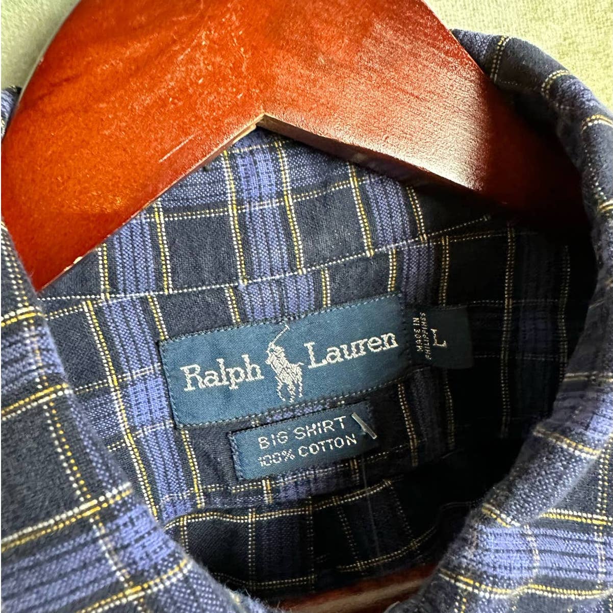 Vintage Polo Ralph Lauren Plaid Flannel Shirt L