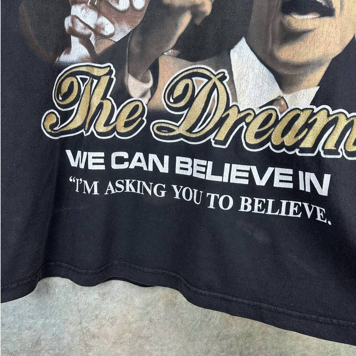 Y2K Barack Obama MLK T Shirt XL