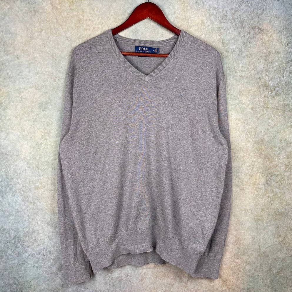 Polo Ralph Lauren Knit Sweater M V Neck Pima Cotton