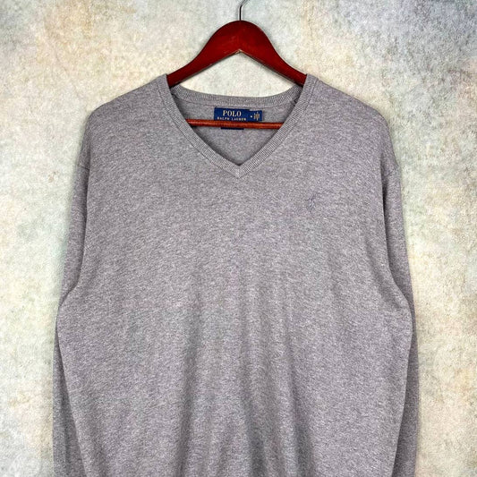 Polo Ralph Lauren Knit Sweater M V Neck Pima Cotton