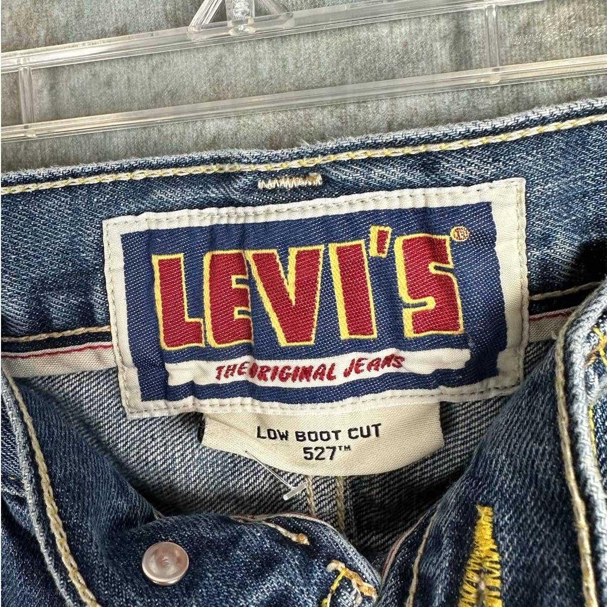 Vintage Levis 527 Bootcut Denim Jeans 33 x 30