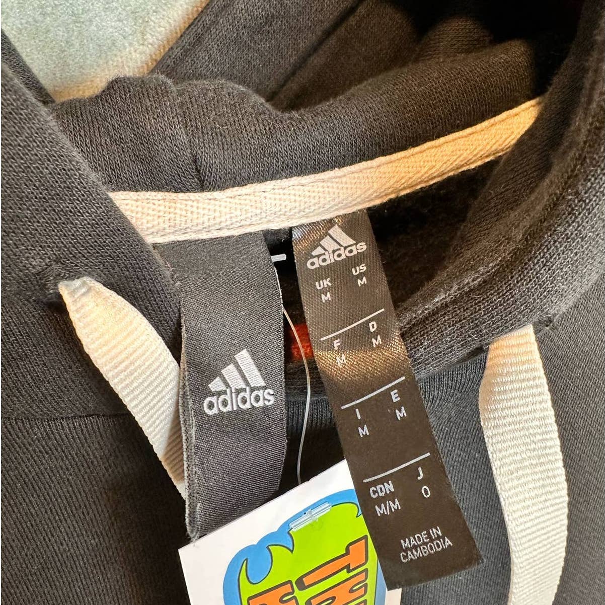 Adidas Center Logo Sweatshirt Hoodie M