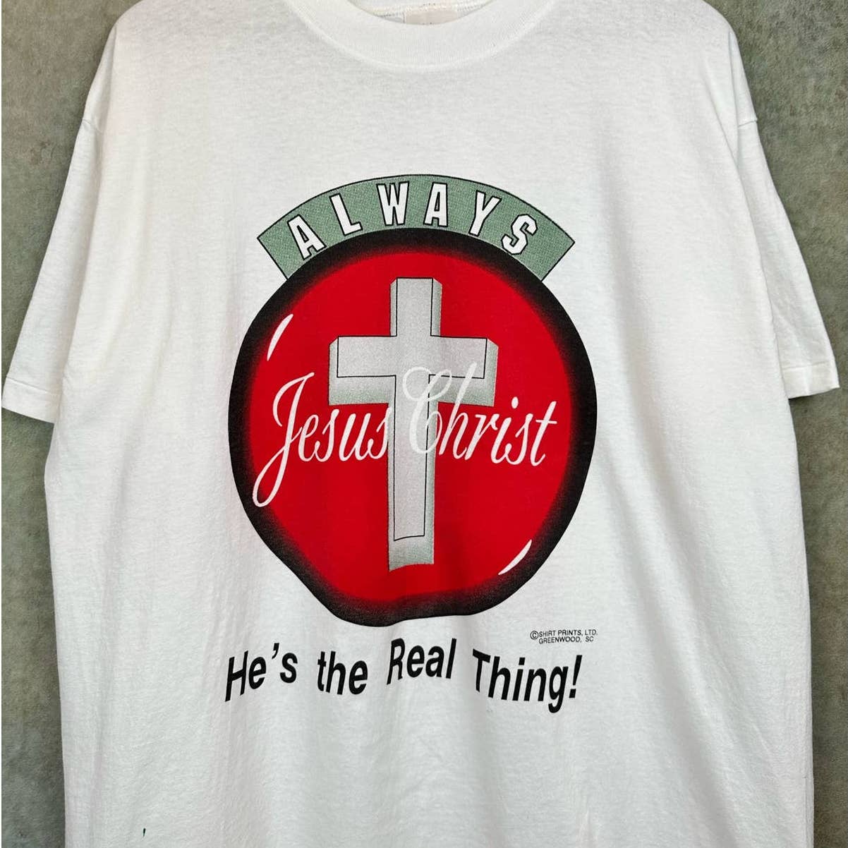 Vintage Jesus Coca Cola T Shirt L