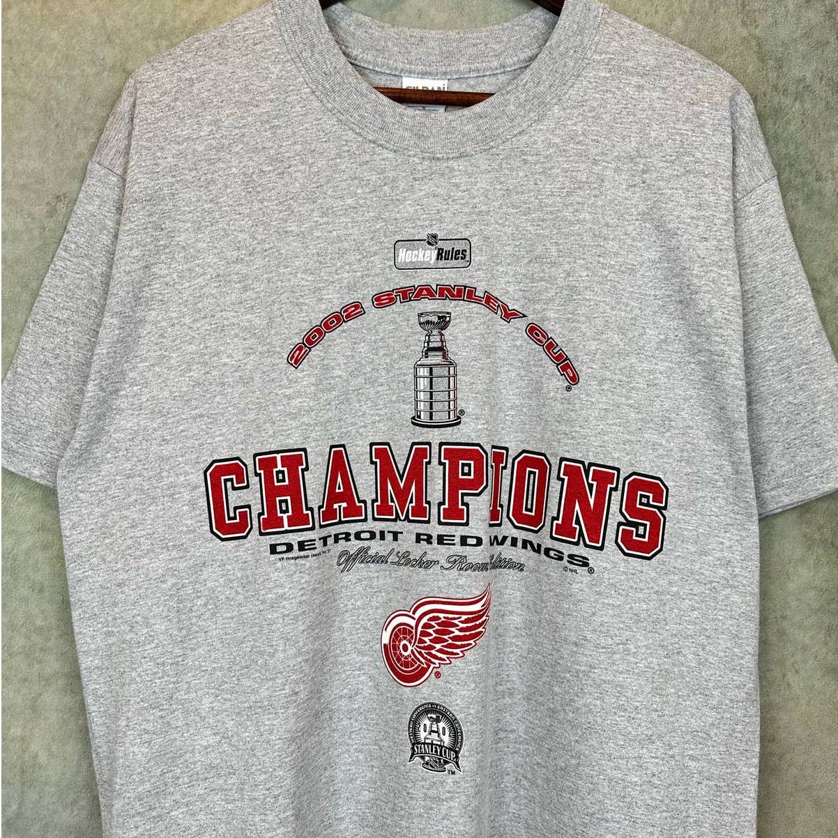 Vintage 2002 Detroit Red Wings T Shirt L