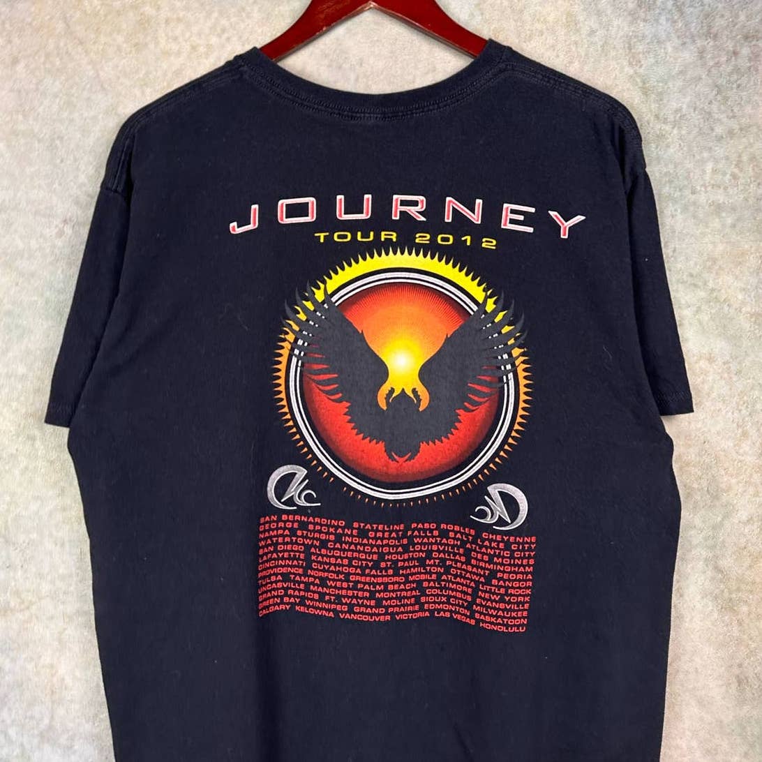 2012 Journey Band Concert Tour T Shirt L