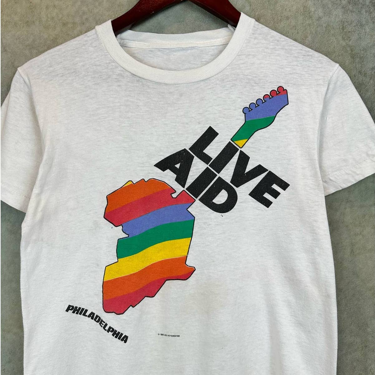 Vintage 1985 Live Aid Concert T Shirt S