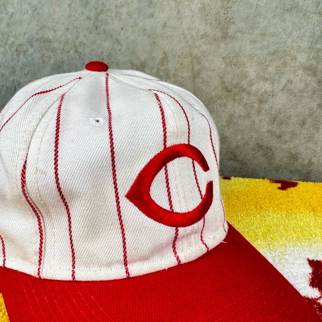 Vintage Cincinnati Reds Pinstripe Hat 7 1/4