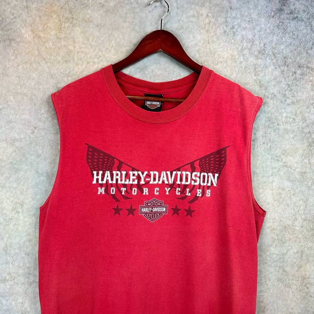 Y2K Harley Davidson Shirt Sleeveless L