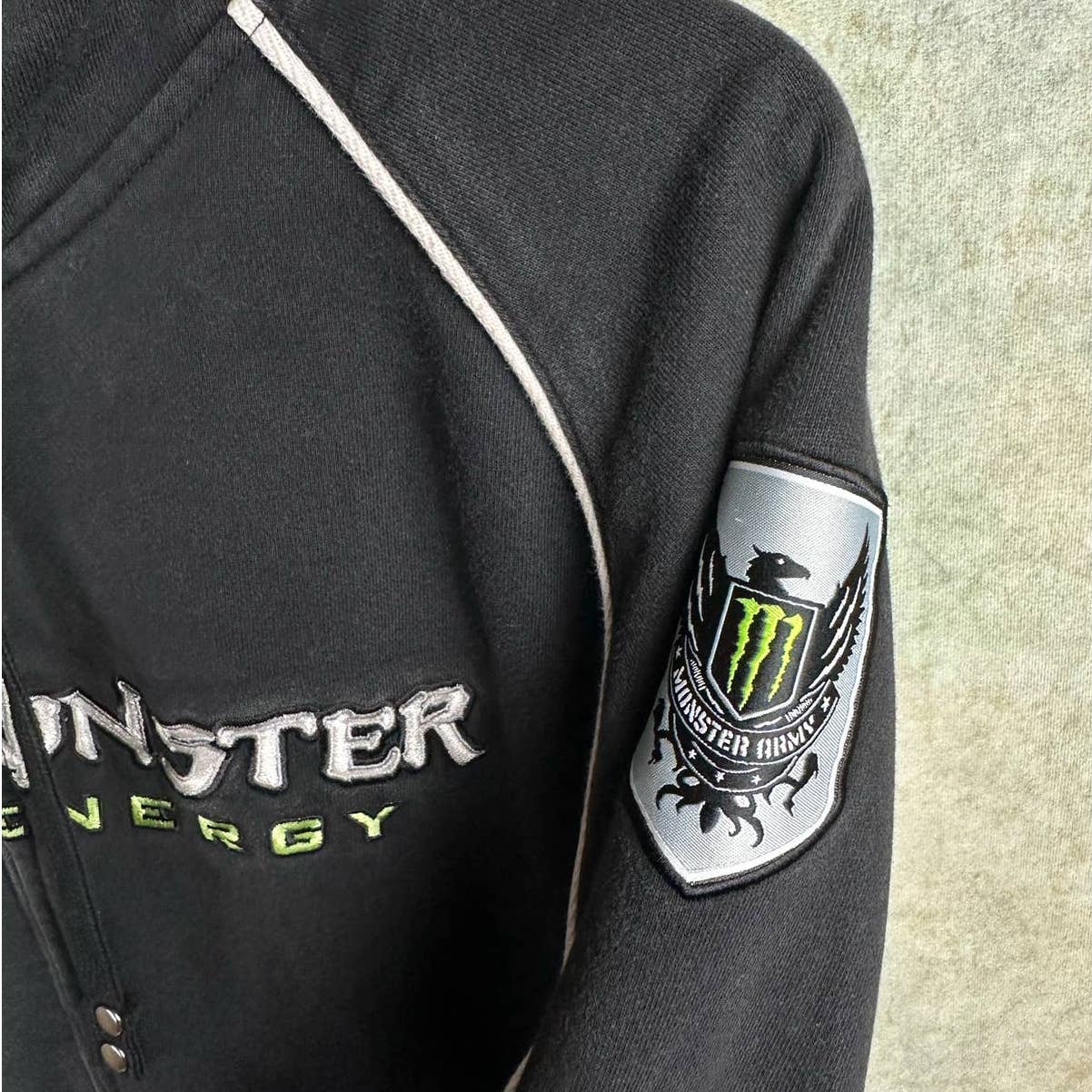 Y2K Monster Energy Full Zip Hoodie L
