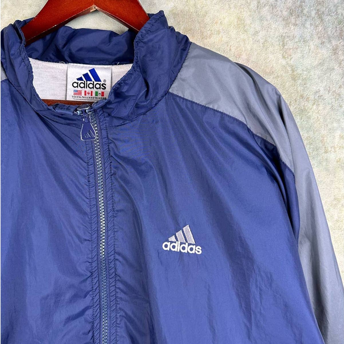 Vintage Adidas Full Zip Windbreaker XL
