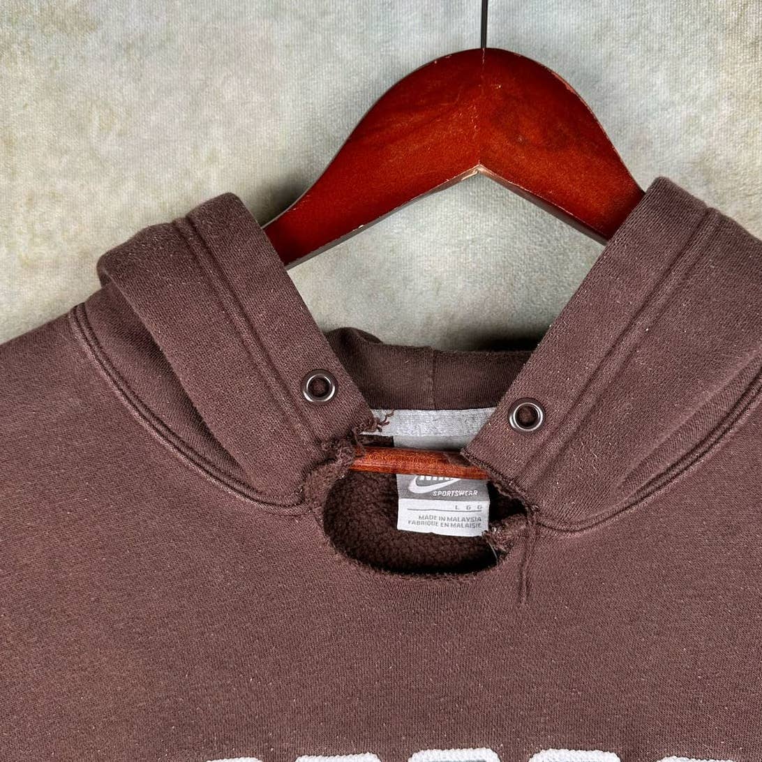 Vintage Nike Spell Out Hoodie L