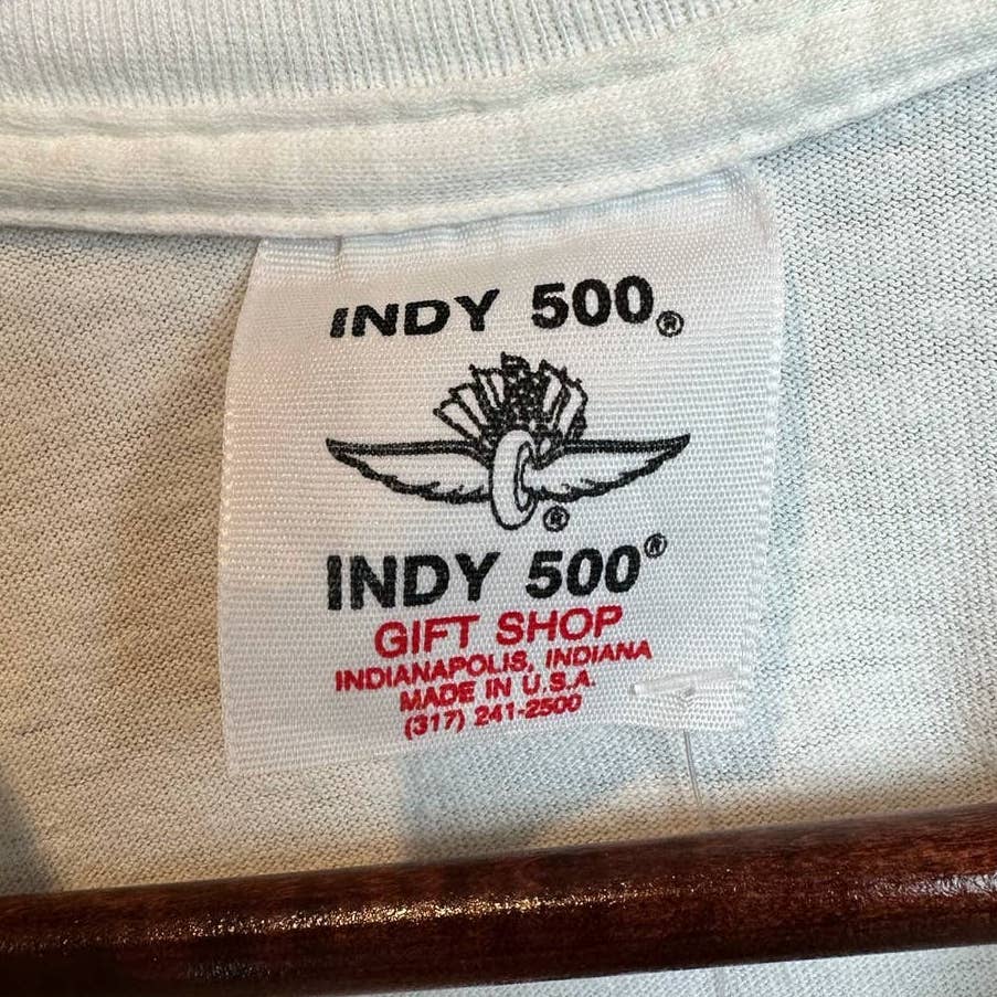 Vintage 90s Indianapolis 500 Racing T Shirt L