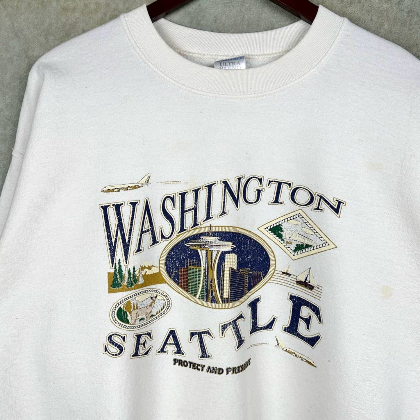 Vintage Seattle Washington Crewneck L