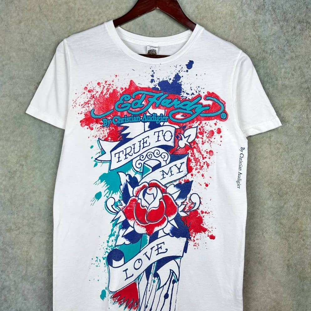 Y2K Ed Hardy T Shirt S