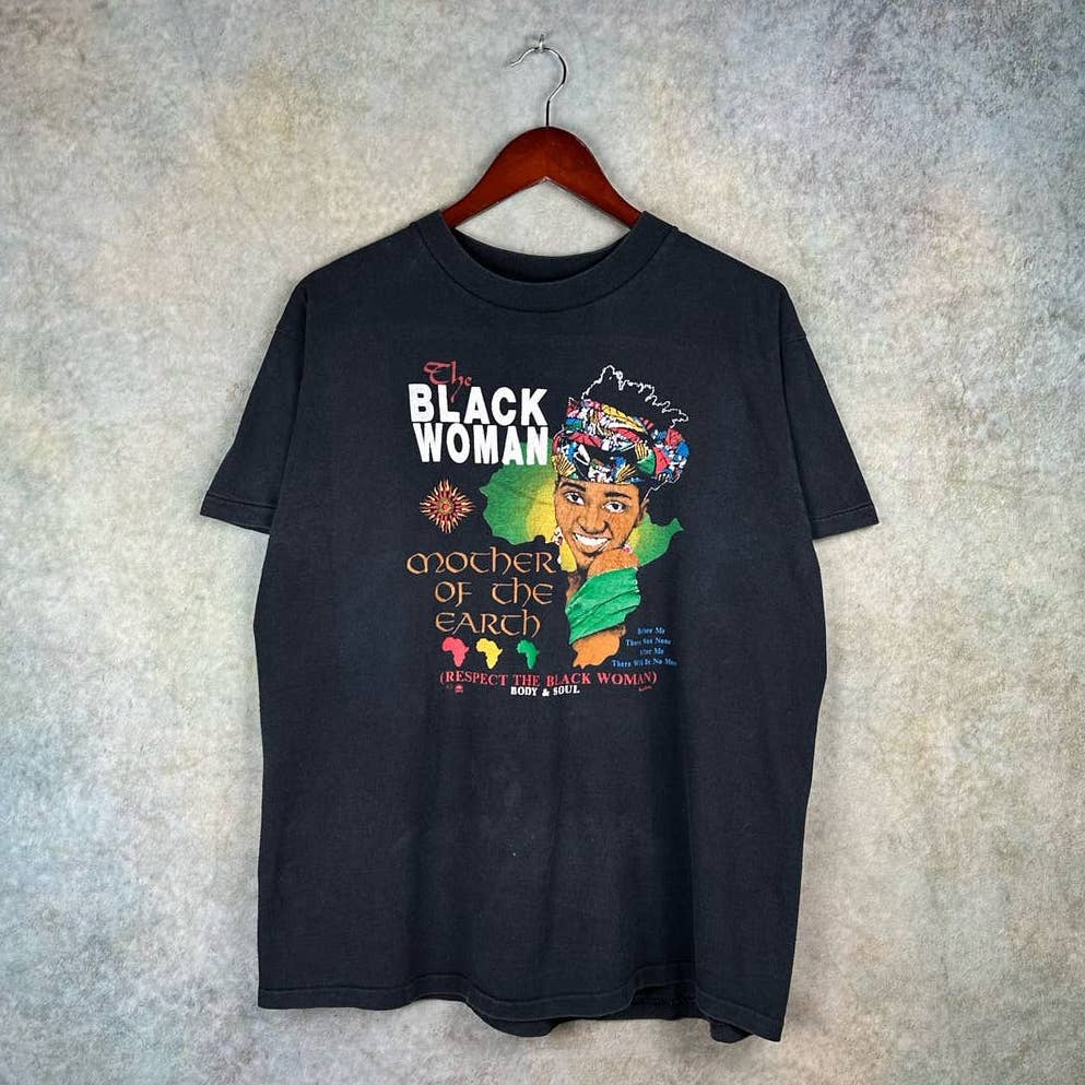 Vintage The Black Woman Mother Of The Earth T Shirt L