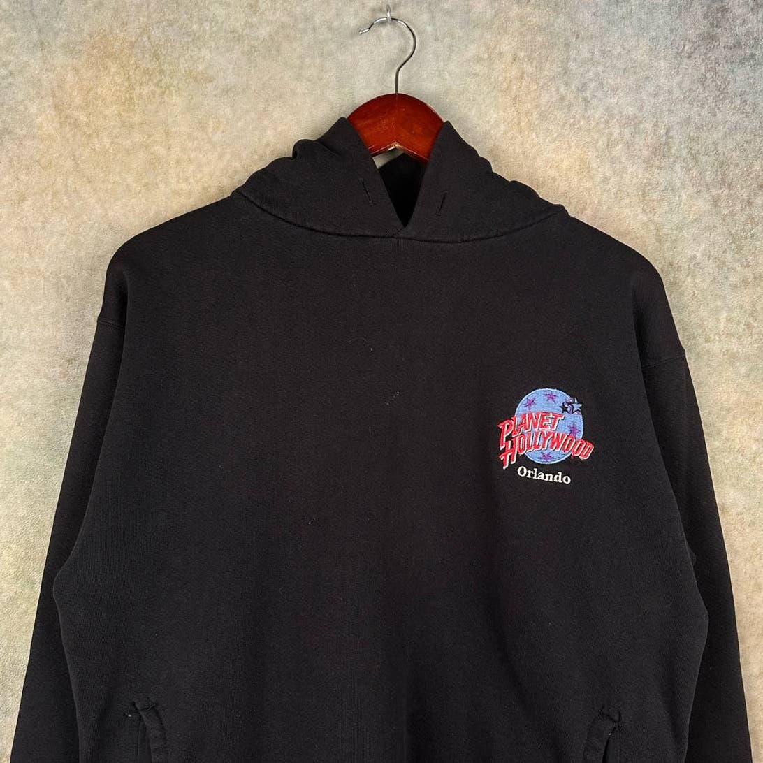 Vintage 90s Planet Hollywood Logo Hoodie L