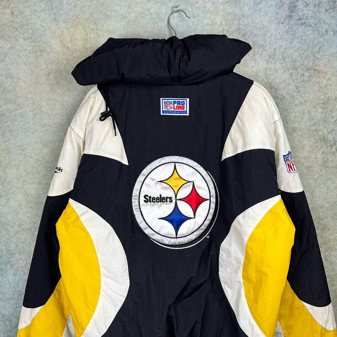 Vintage Pittsburgh Steelers Puffer Jacket M