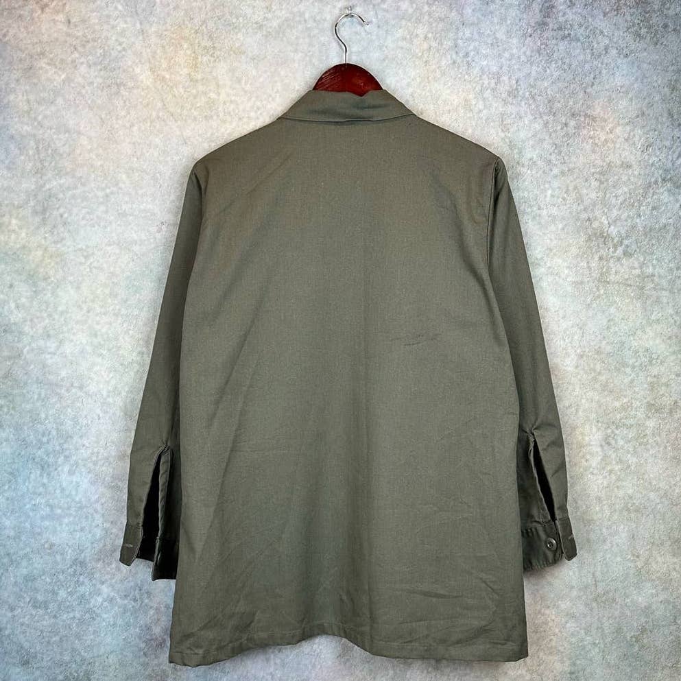 Vintage US Navy Seabees Shirt L Vietnam Era
