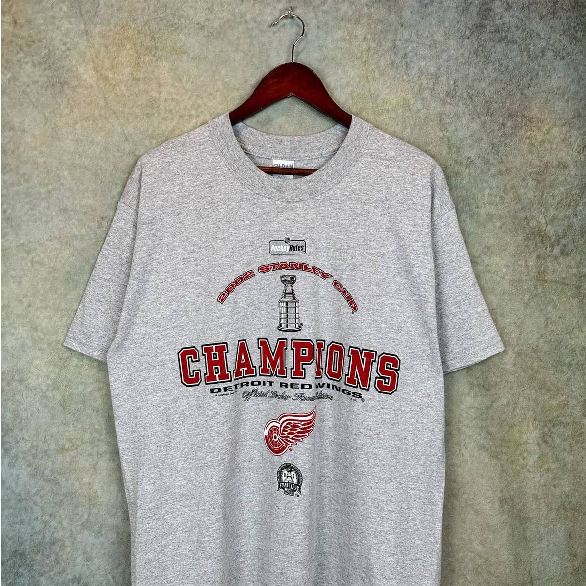 Vintage 2002 Detroit Red Wings T Shirt L
