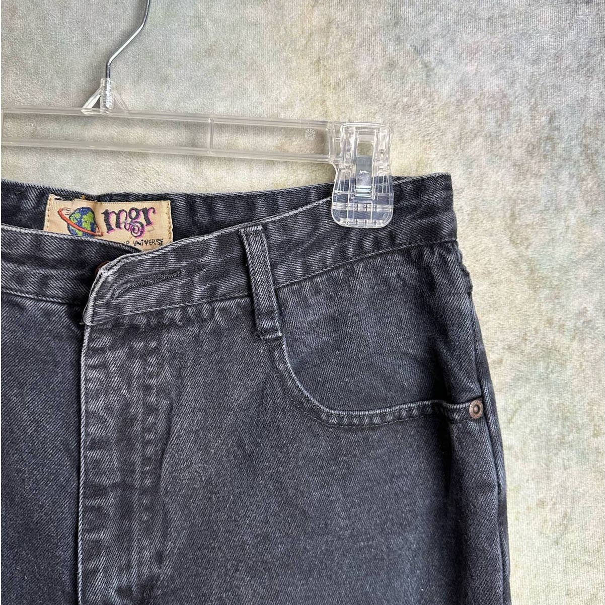 Vintage 90s Black Denim Jeans Size 13