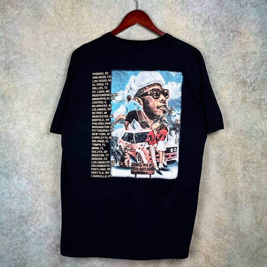 Tyler The Creator Call Me If You Get Lost Tour T Shirt 2022 L