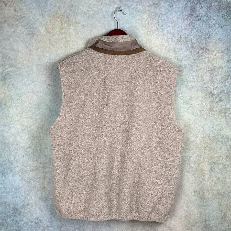 Vintage Fleece Vest Full Zip M