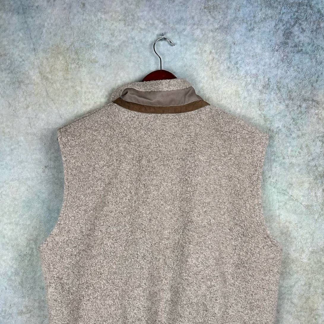 Vintage Fleece Vest Full Zip M