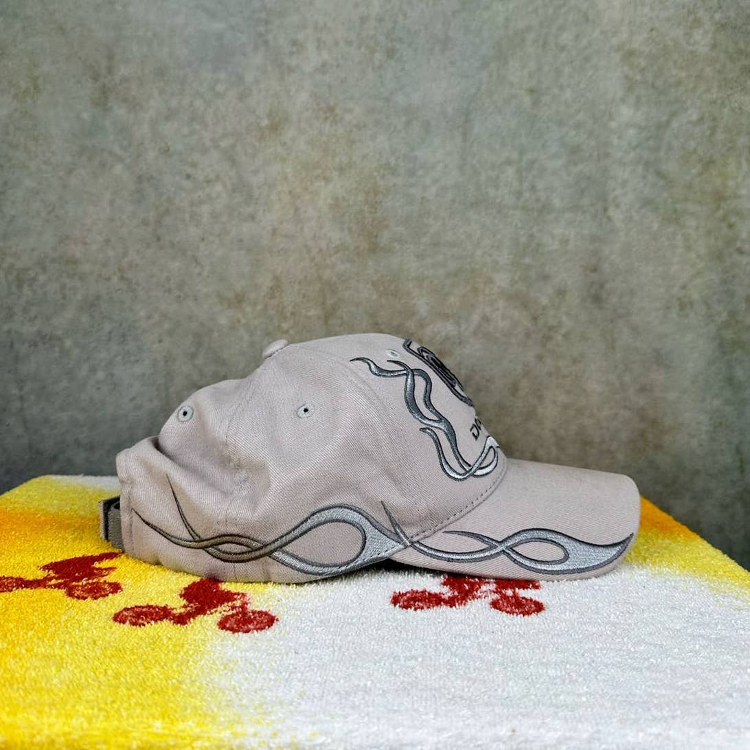 Y2K Gray Flames Dodge Hat