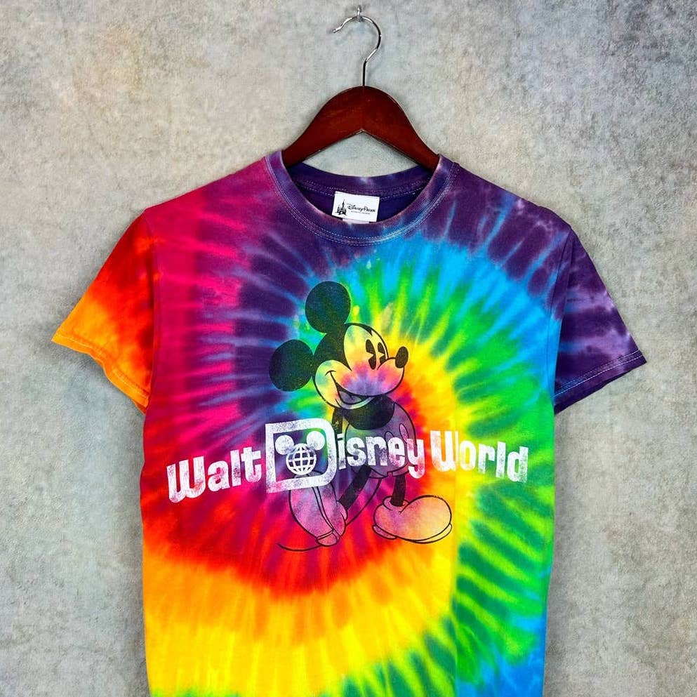 Disney Mickey Mouse Tie Dye T Shirt S