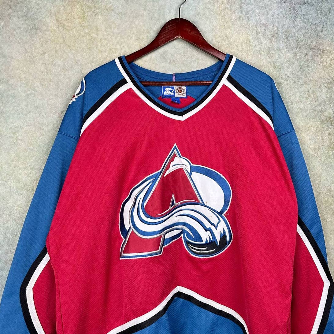 Vintage 90s Colorado Avalanche Hockey Jersey L