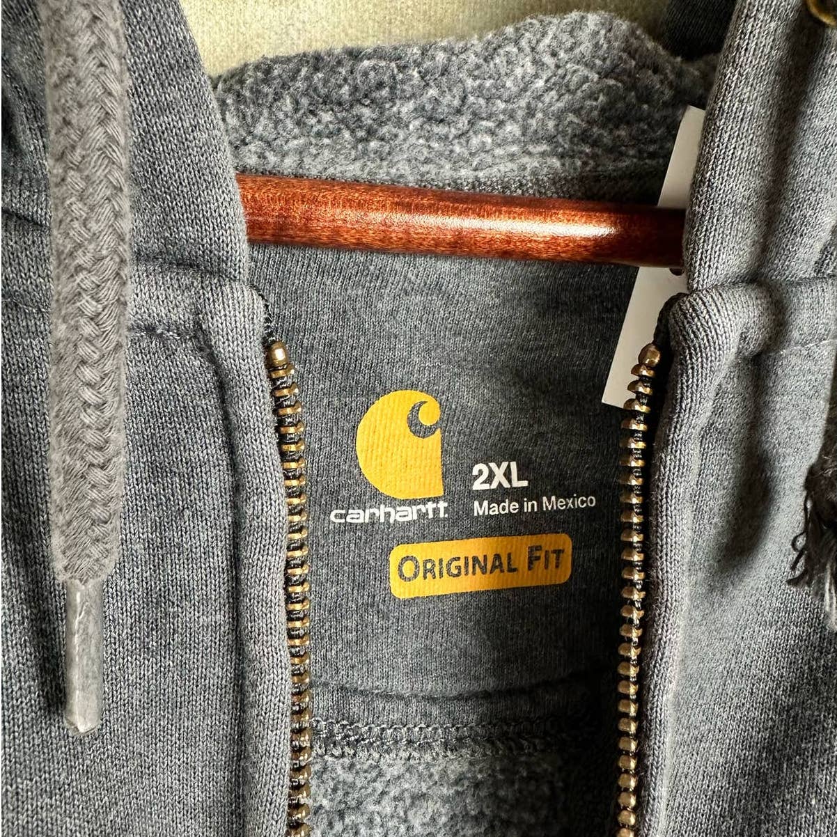 Carhartt Full Zip Hoodie Sweatshirt 2XL
