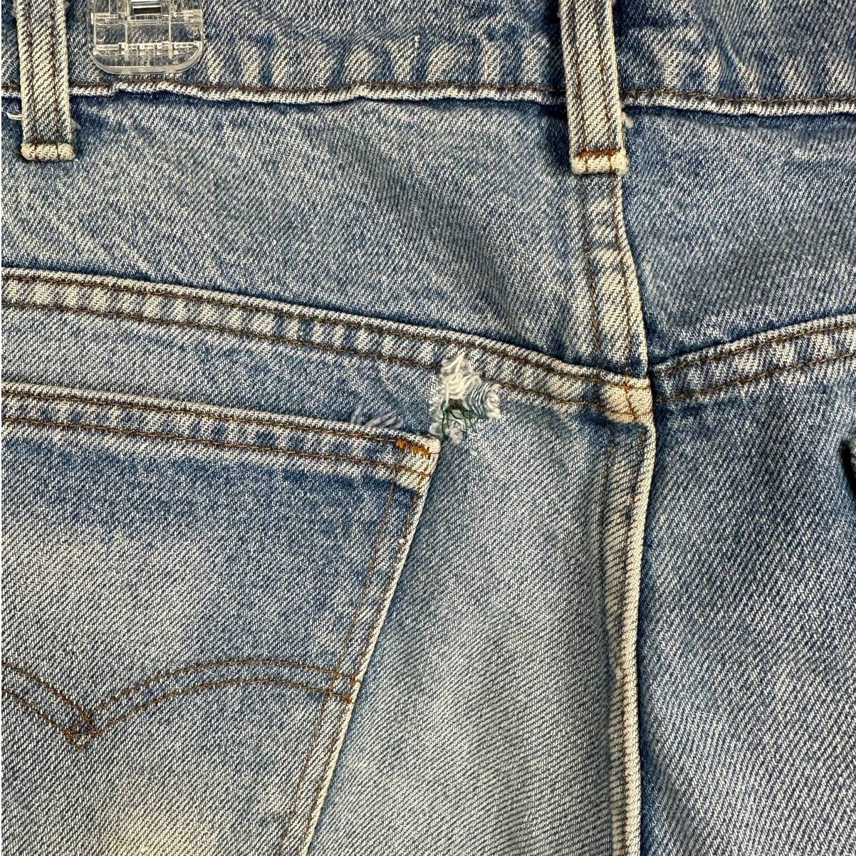 Vintage 80s Levis 505 Denim Jeans 34 x 32 Orange Tab