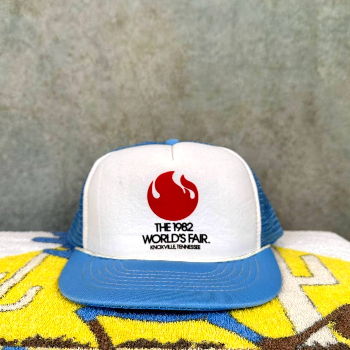 Vintage 80s World fair Trucker Hat