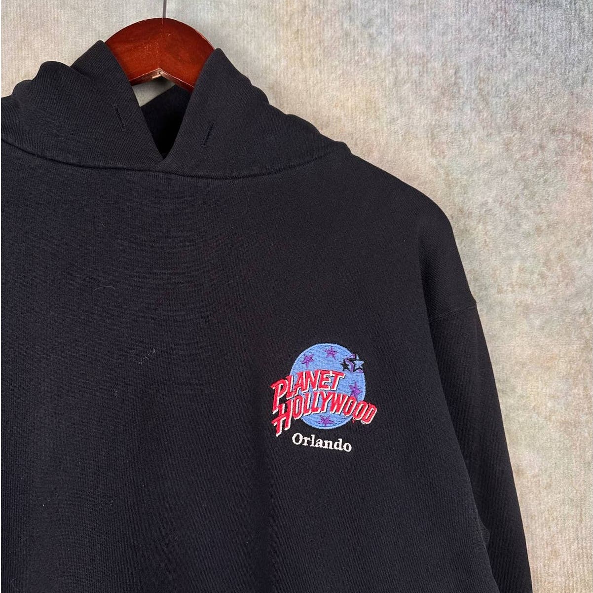 Vintage 90s Planet Hollywood Logo Hoodie L
