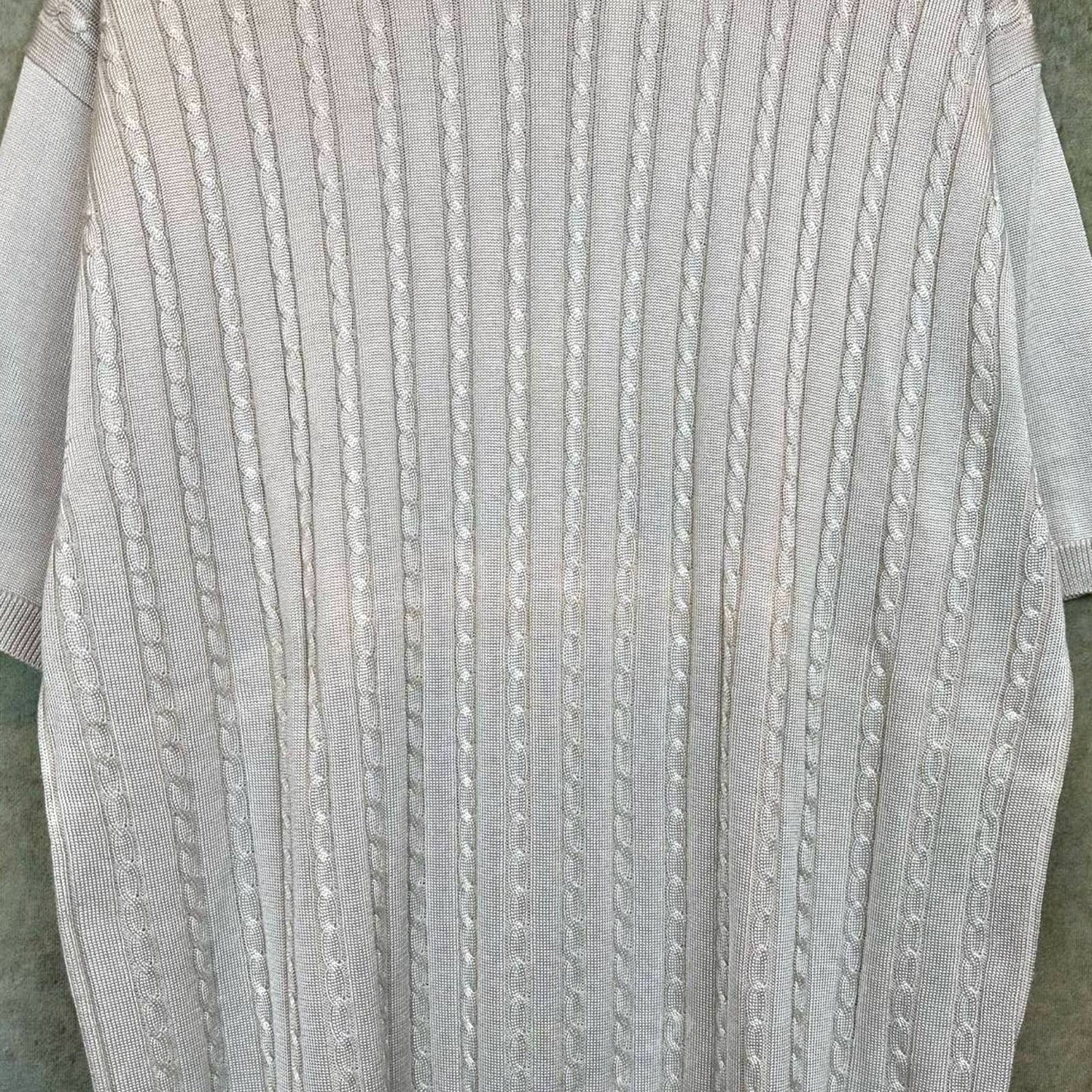 Vintage Cable Knit T Shirt XL