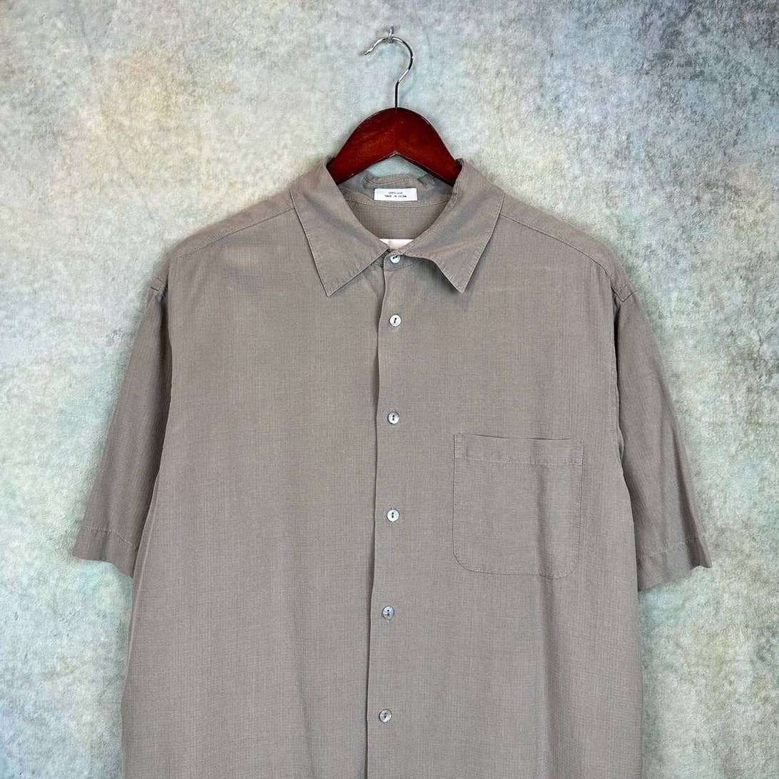 Vintage 90s Silk Shirt L
