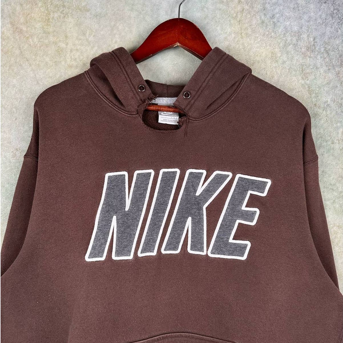 Vintage Nike Spell Out Hoodie L