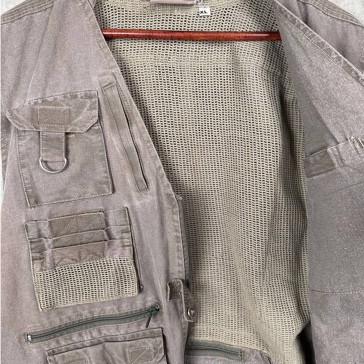 Vintage Utility Vest XL Indiana Jones Adventure Wear