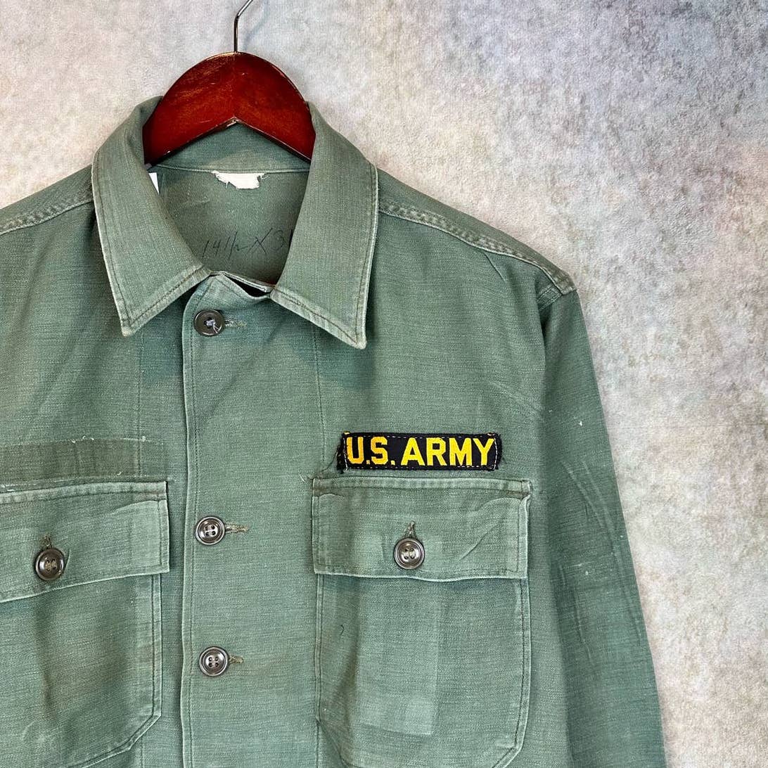 Vintage US Army Uniform Shirt Vietnam Era M