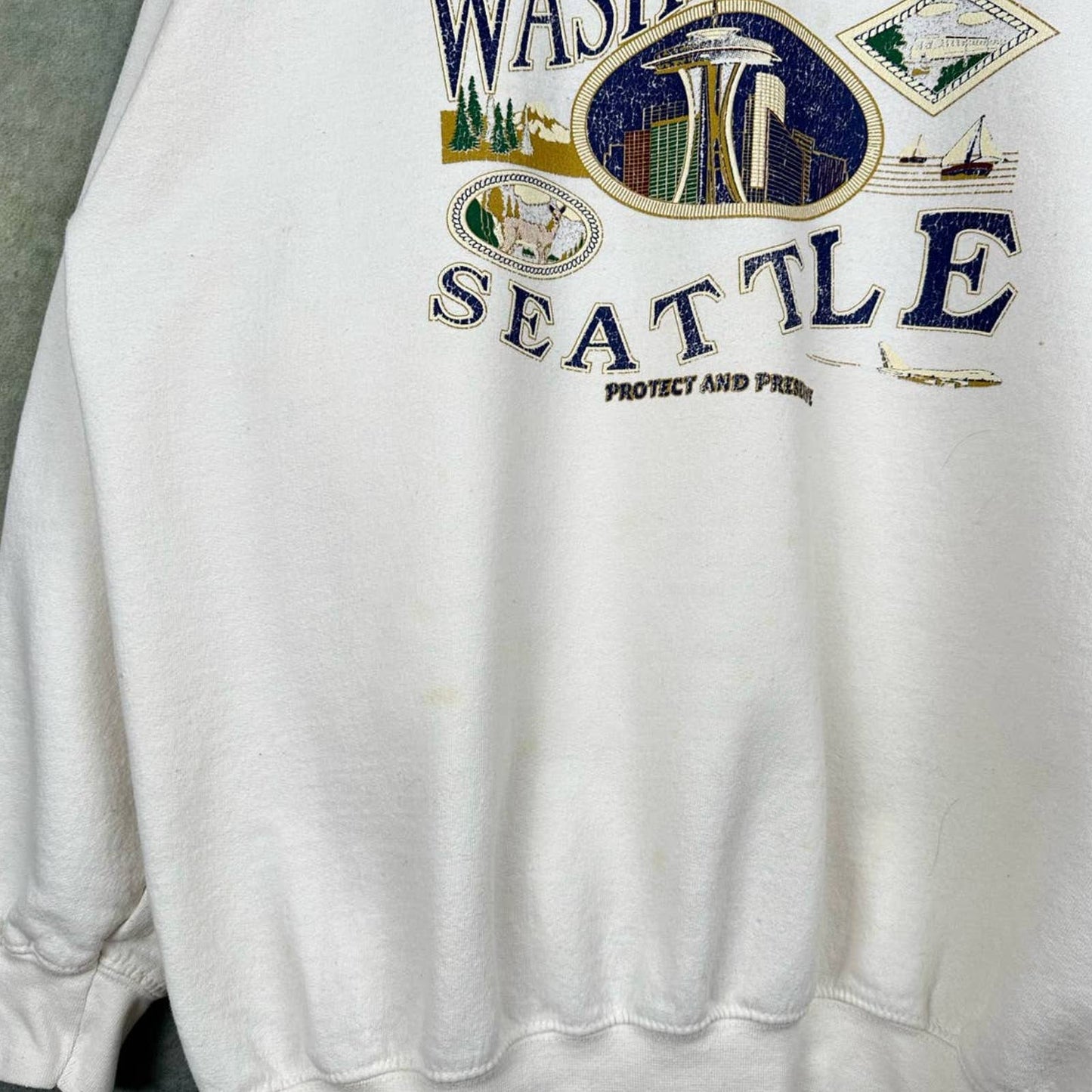 Vintage Seattle Washington Crewneck L