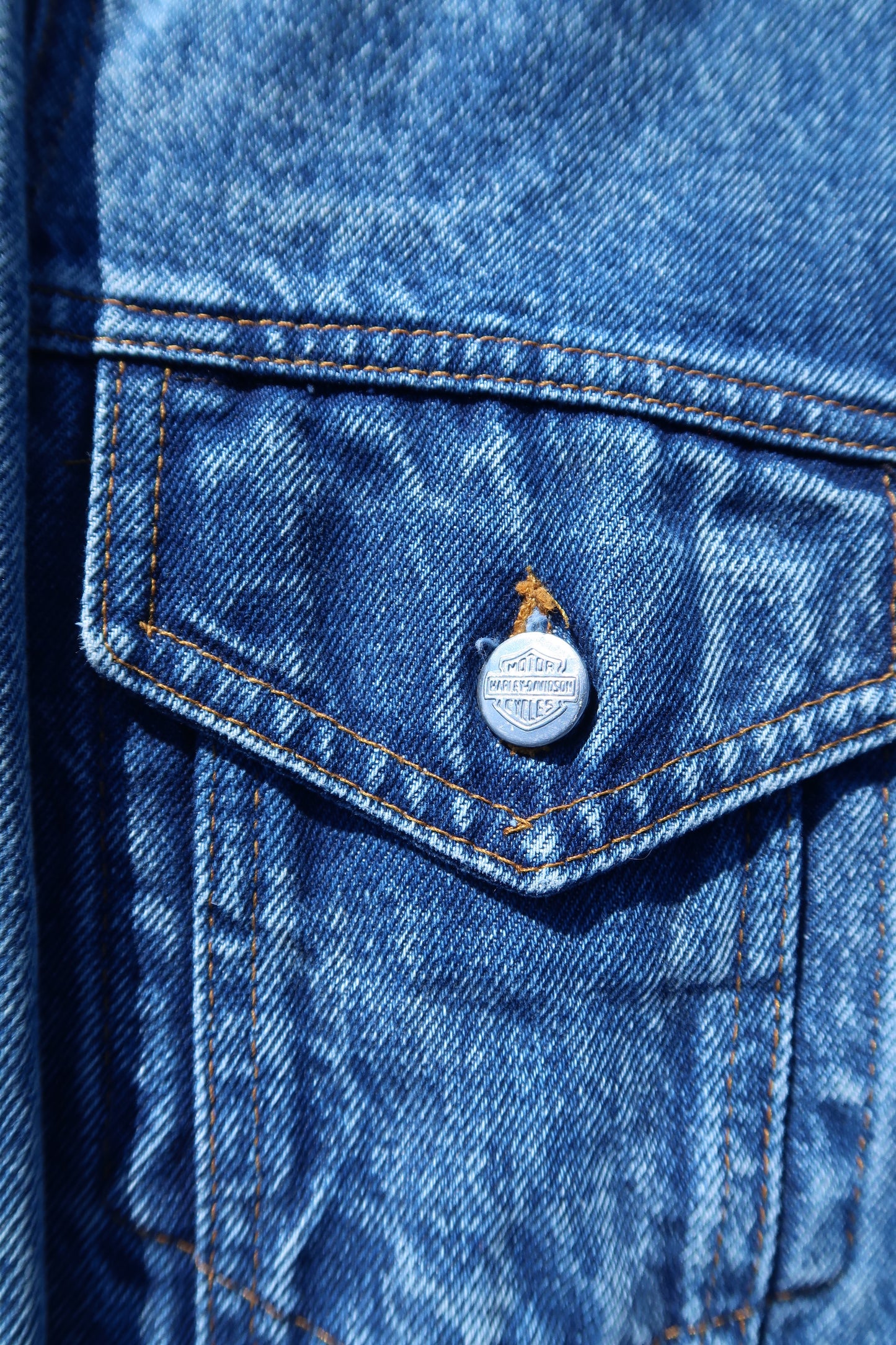 Vintage 90s Harley Davidson Denim Jacket