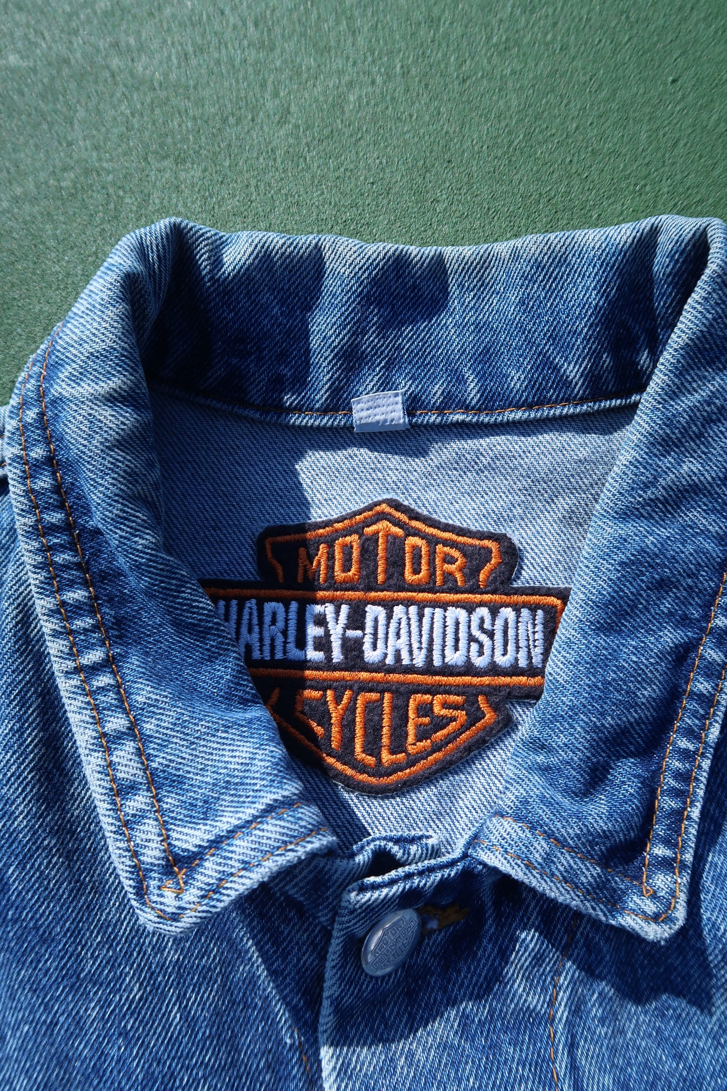 Vintage 90s Harley Davidson Denim Jacket