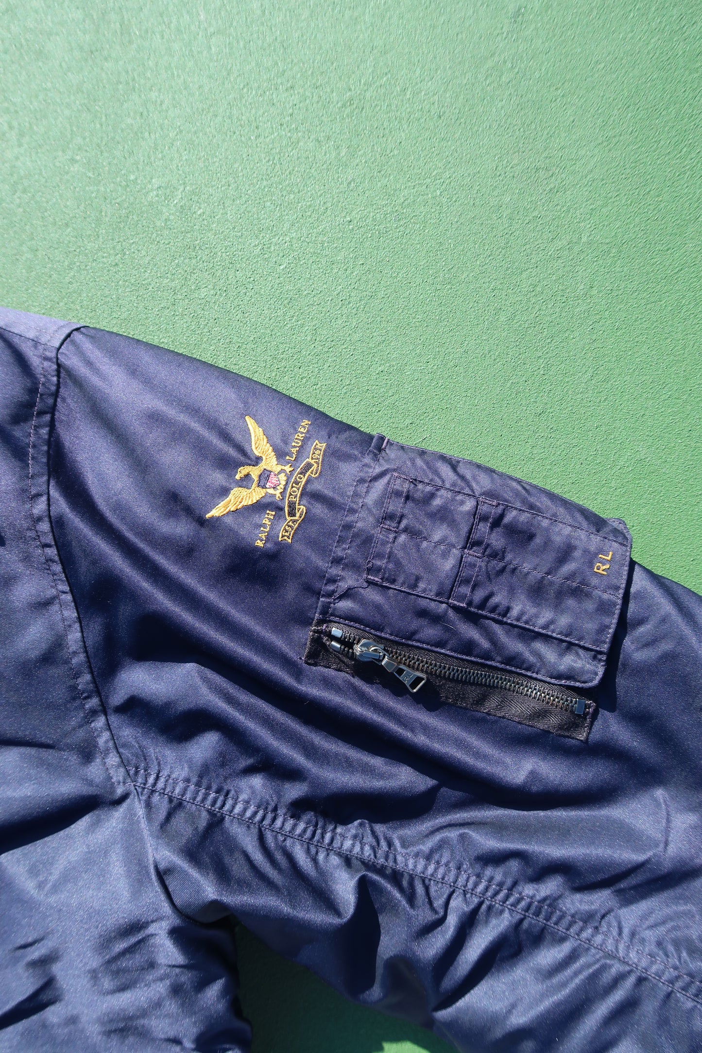 Vintage 90s Rare Polo Flight Bomber Jacket