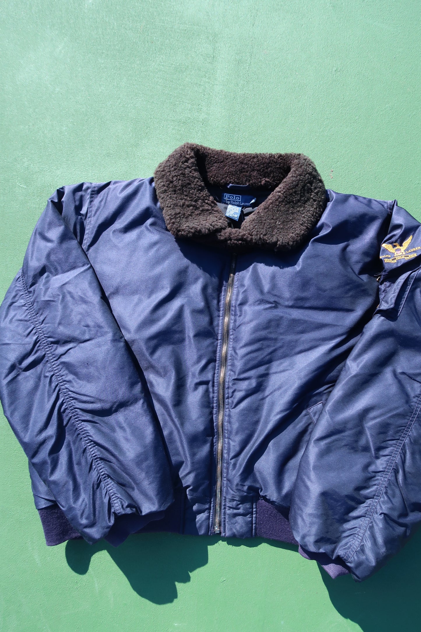 Vintage 90s Rare Polo Flight Bomber Jacket