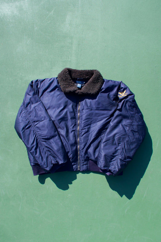 Vintage 90s Rare Polo Flight Bomber Jacket