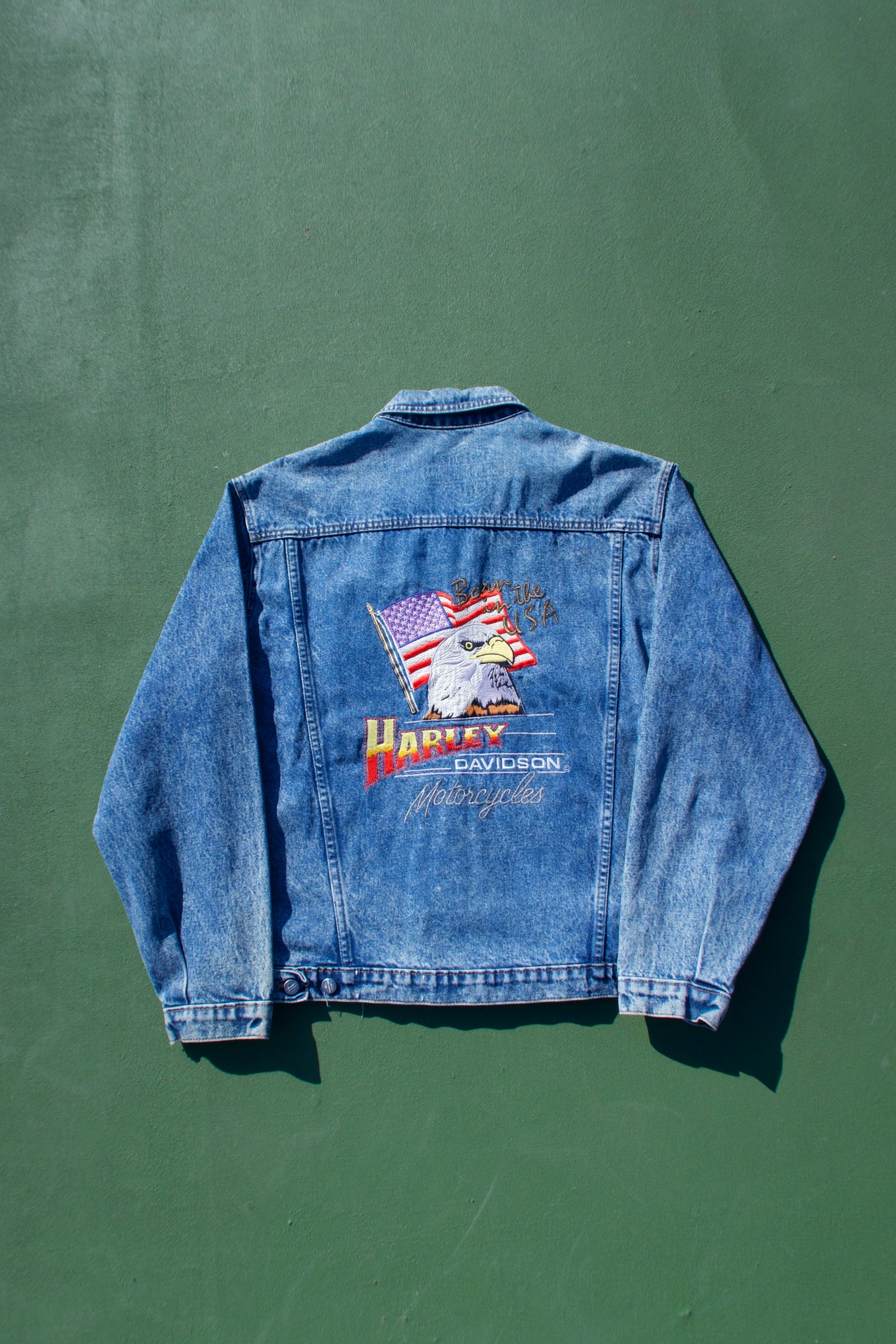 Vintage 90s Harley Davidson Denim Jacket