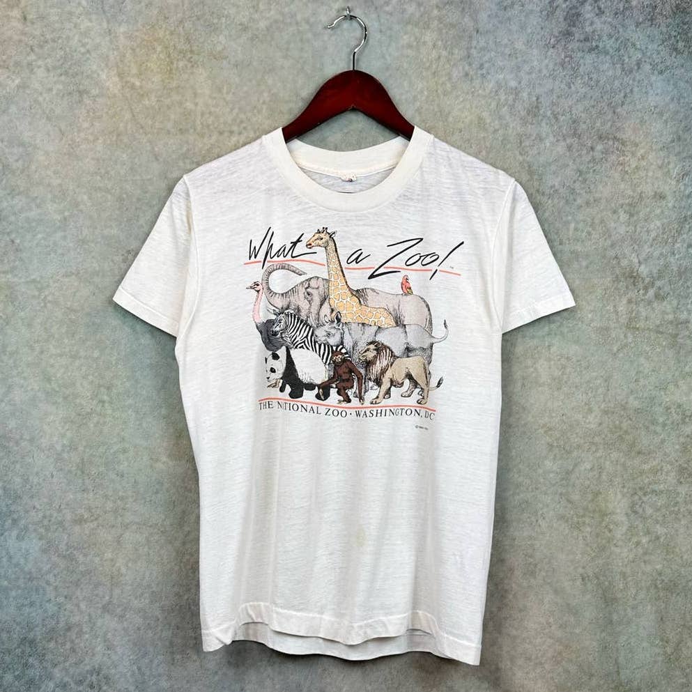 Vintage 80s Screen Stars Washington zoo t shirt – Thrift Haven